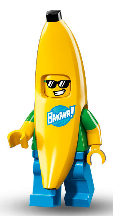 LEGO BANANA GUY (Number 15 of 16) SERIES 16 Minifigure !! Sealed In Unopened Packet !!