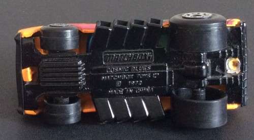 MATCHBOX DODGE CHARGER COSMIC BLUES !! RARE ORANGE HEMI CHARGER VARIANT !! Excellent Condition !!