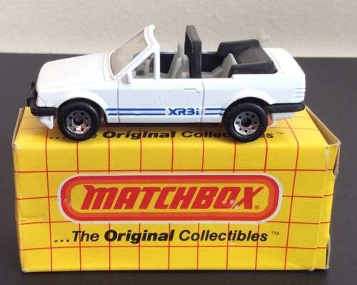 MATCHBOX MB 17 ESCORT CABRIOLET !! Rare WHITE Variant !! + Original Box !! MACAU 1983