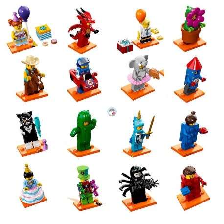 LEGO SERIES 18 COMPLETE SET OF 17 MINIFIGURES !! PARTY SERIES !! All Sealed In Unopened Packets !!