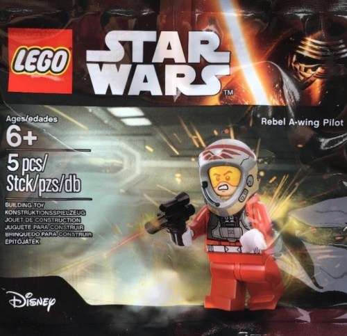 LEGO 5004408 Rebel A Wing Pilot LIMITED EDITION EXCLUSIVE MINIFIGURE STAR WARS ! RARE PROMO Polybag