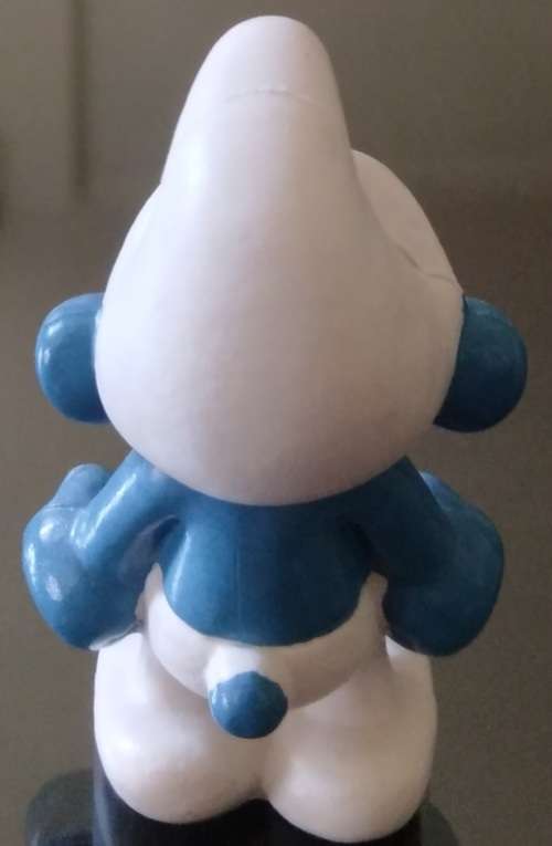 Original Vintage GROUCHY SMURF !! Rare + Sought After Character !! 1983  HONG KONG !! Smurfs!