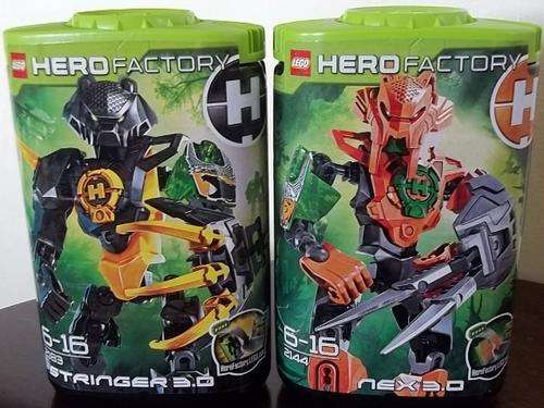 NEX 3.0 + STRINGER 3.0 ! HERO FACTORY ! Combine to Make 1 Awesome Robot !! LEGO Sealed + Unopened !