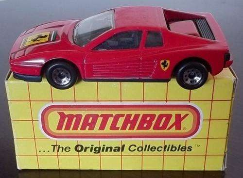 MB 75 FERRARI TESTAROSSA !! RARE !! MATCHBOX !! Excellent Condition +  Original Box !!