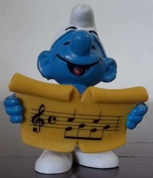 Original Vintage SINGING Smurf!! Peyo HONG KONG !! 1978 !! Excellent Condition !!Smurfs! VERY RARE!!