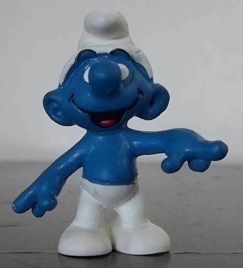 Original Vintage POINTING SMURF !! 1979 WEST GERMANY !! RARE !! Smurfs!