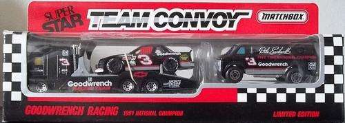 MATCHBOX GOODWRENCH RACING LIMITED EDITION 3 Vehicle set ! 1991 Champion Earnhardt ! RARE ! + Box !