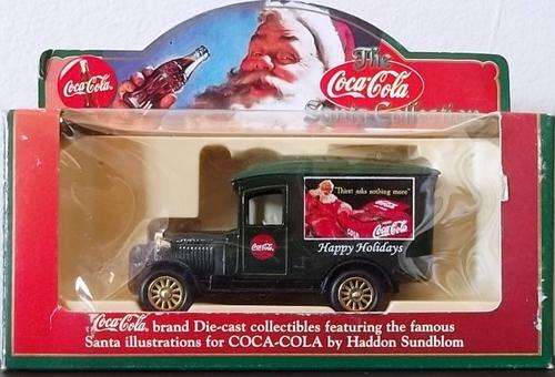 Lledo COCA-COLA SANTA COLLECTION 1928 CHEVROLET VAN !!  RARE  + Original Box ! EXCELLENT !! Coke