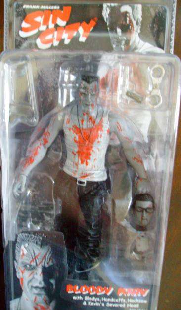BLOODY MARV !! Sin City ! Black + White + Bloody ! NECA Mint In Packaging! GREAT Collectible Series2