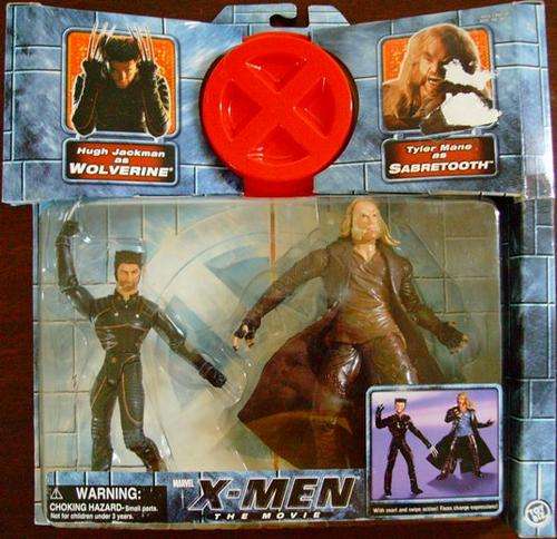WOLVERINE + SABERTOTH 2 Pack  X-MEN  !! Excellent Condition !! Sealed in Unopened Packaging !