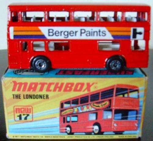 THE LONDONER #17 BERGER PAINTS VARIANT !! LESNEY MATCHBOX !! + Original Box ! EXCELLENT !