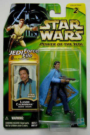 Star Wars Power of the Jedi Collection 1 Lando  , Hasbro. Mint on Card !! Perfect Condition !!!