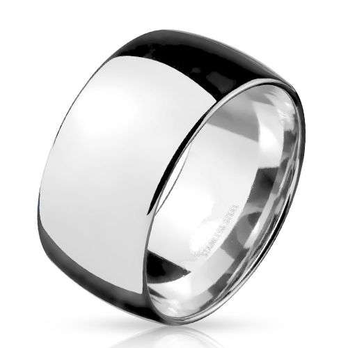 **FREE SHIPPING!**NEW!! SATIN MIRROR FINISH SOLID STAINLESS WEDDING BAND