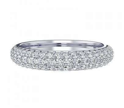 **SOLID STERLING SILVER!" Newest Design!  Designer Princess Halo Micro Pave Wedding Band