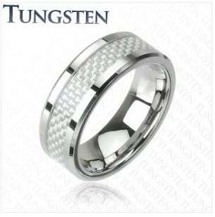 **INTERNATIONAL SHIPPING!**STUNNING TUNGSTEN CARBIDE 2TONE CARBON BLACK SATIN RING size 9