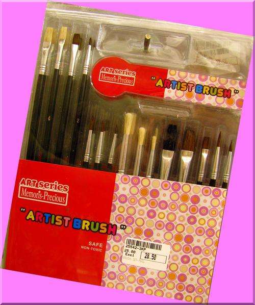 PACK OF 15 ARTISTS BRUSHES