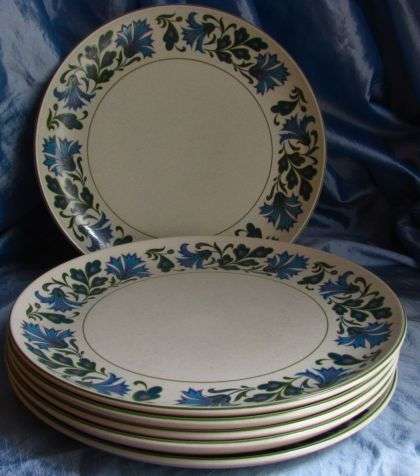 MIDWINTER:  "Caprice" Dinner Plate (6 in lot).  Take a moment and come have a look!