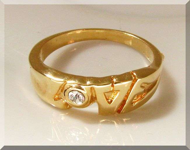 0.80CTW CZ DIAMOND PRETTY CLUSTER ENGAGEMENT RING size 4 SET IN 18K  GOLD GP