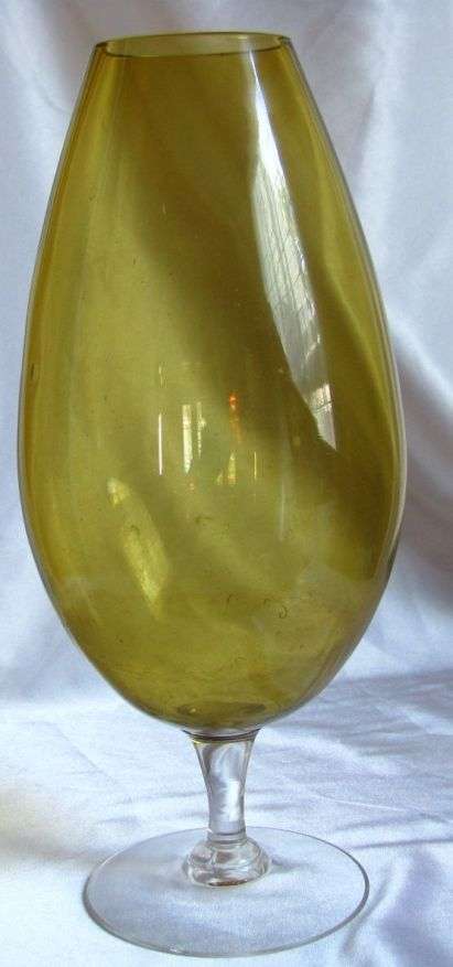 Footed Yellow Vase:    Take a moment and come have a look!