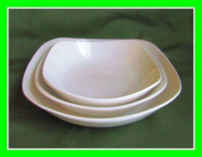 3 x Nested White Bowls- Take a look!