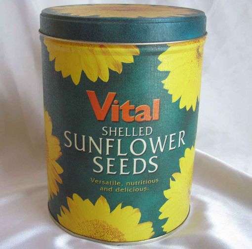 Nice Vital Shelled Sunflower Seeds Tin!