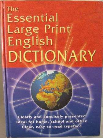 The Essential Large Print English Dictionary (FREE SHIPPING !!)