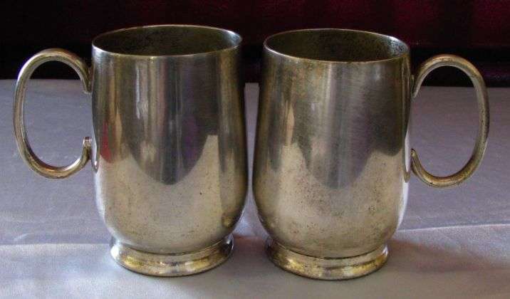 2 EPNS Mini Tankards