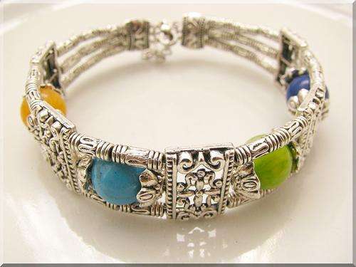 SUPERBELY HANDCRAFTED TIBETAN SILVER BRACELET