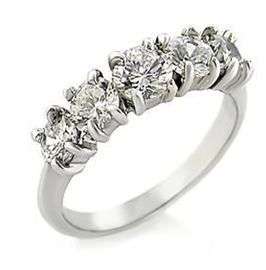**72% REDUCED SHIPPING!** SUPERB SIMULATED DIAMONDS IN .925 STERLING SILVER SIZE 4