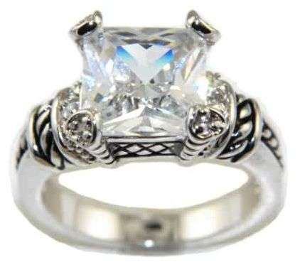 **INTERNATIONAL SHIPPING!**5.68CTW PERSIAN PRINCESS CUT - ENGAGEMENT RING size 5
