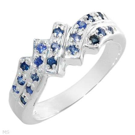 **INTERNATIONAL SHIPPING!**DESIGNER SAPPHIRES RING IN SOLID STERLING SILVER CLUSTER DESIGN SZ 7
