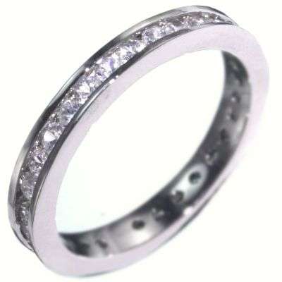 ***ELEGANT 1.40CTW CHANNEL BRILLIANT STONE - ETERNITY RING size 9