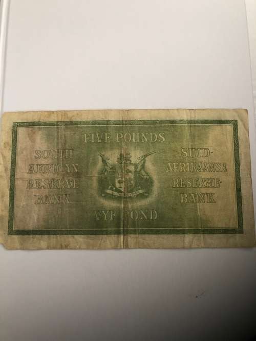1933 Five Pound Bank Note