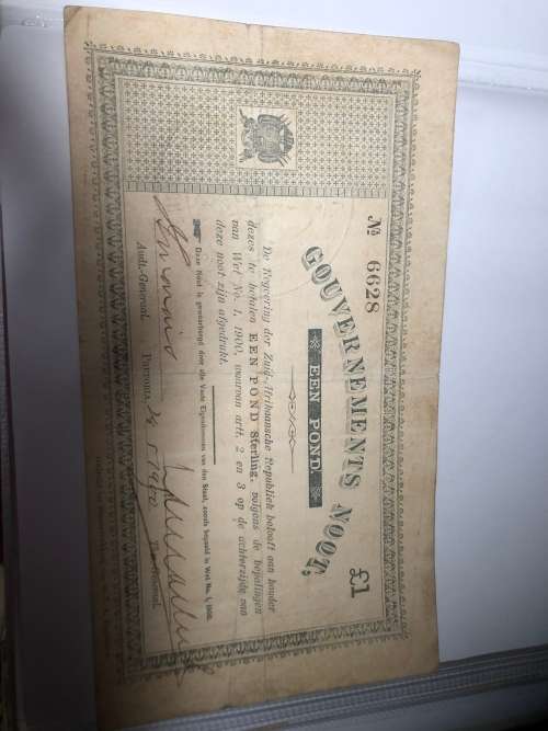 1900 Een Pond Gouvernments Noot