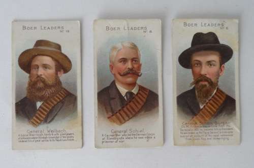 Cigarette Cards - Boer Leaders x3