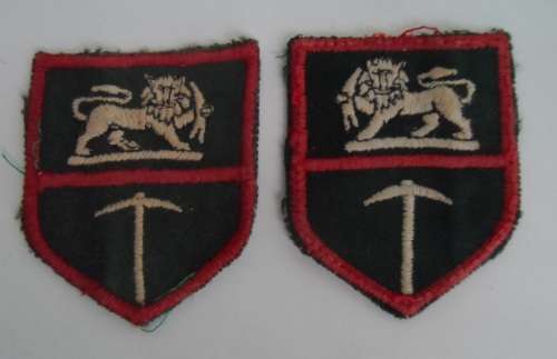 Rhodesian Army Shoulder Flashes - pair