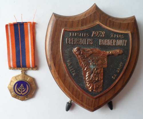 Border Duty Plaque 1978 and Pro Patria Medal