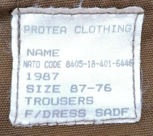 SADF Era Nutria Trousers