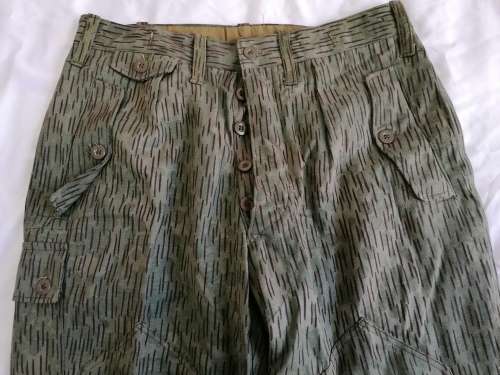 East German Strichtarn Raindrop Pattern Camo Trousers