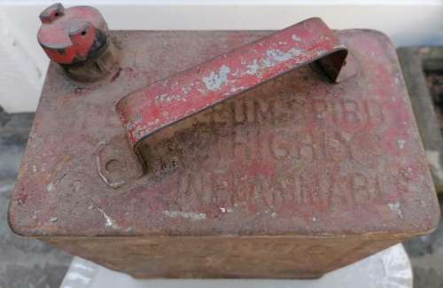 Rare 2 Gallon Atlantic Motor Sprit Can