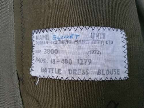 SADF Era `Bunny` Combat Jacket