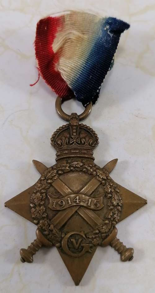 WW1 - 1914 - 15 Star Medal - named.