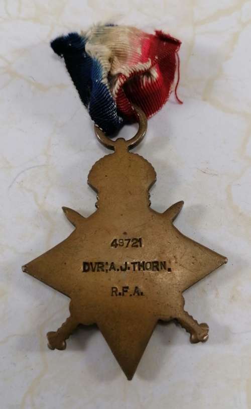 WW1 - 1914 - 15 Star Medal - named.