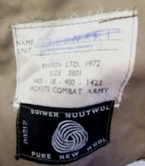 SADF Era Combat ` Bunny` Jacket