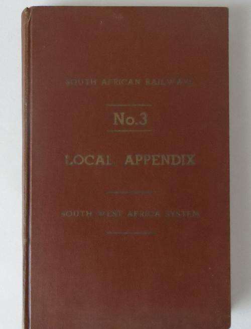 South African Railways - Local Appendix - South West Africa System