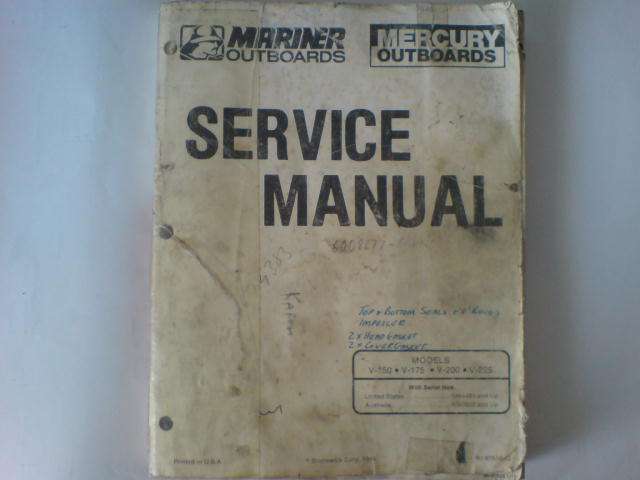 OUTBOARD MOTOR WORKSHOP MANUAL