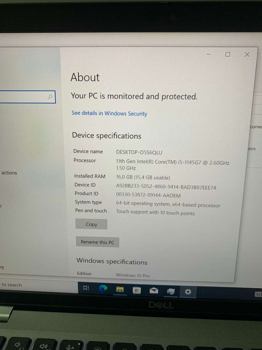 Dell Latitude 5420 14-inch TouchScreen Core i5-1135G7 (11th Gen) 16GB RAM 256GB SSD-GRADE A PREOWNED