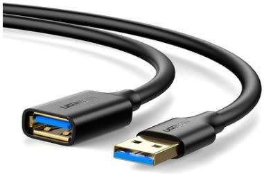 UGreen USB3.0 M to F 3m Extension Cable-BK (30127)