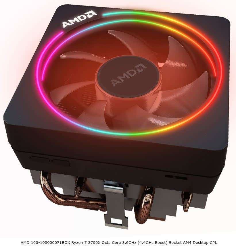 AMD 100-100000071BO AM4 Ryzen 7 3700X 8Core 16 Thread Wraith Prism LED Premium Cooler