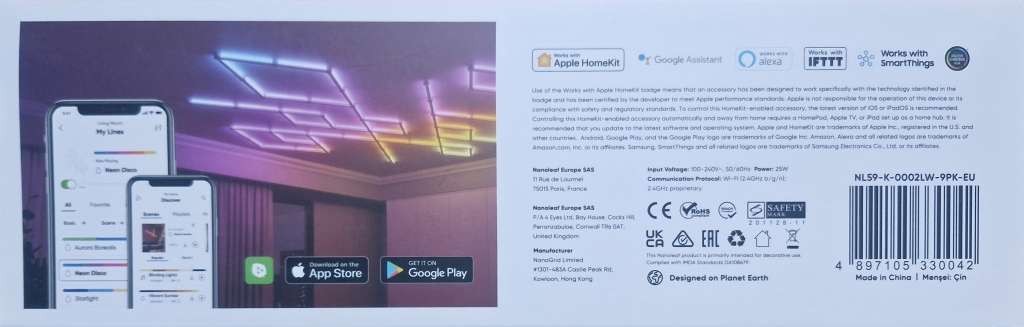 Nanoleaf Lines Light Bar - 9 Panel Starter Kit NL59-K-0002LW-9PK-EU